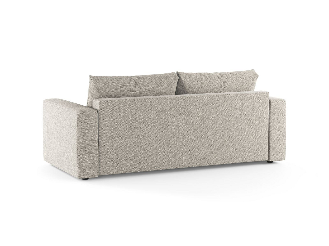Cosmopolitan Design sovesofa, "Grena", 3-seter, 205 × 100 × 90 cm, BABEL, svarte plastben