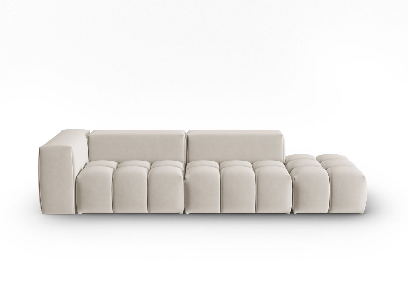 Cosmopolitan Design høyrevendt fløyelsmodulsofa, 