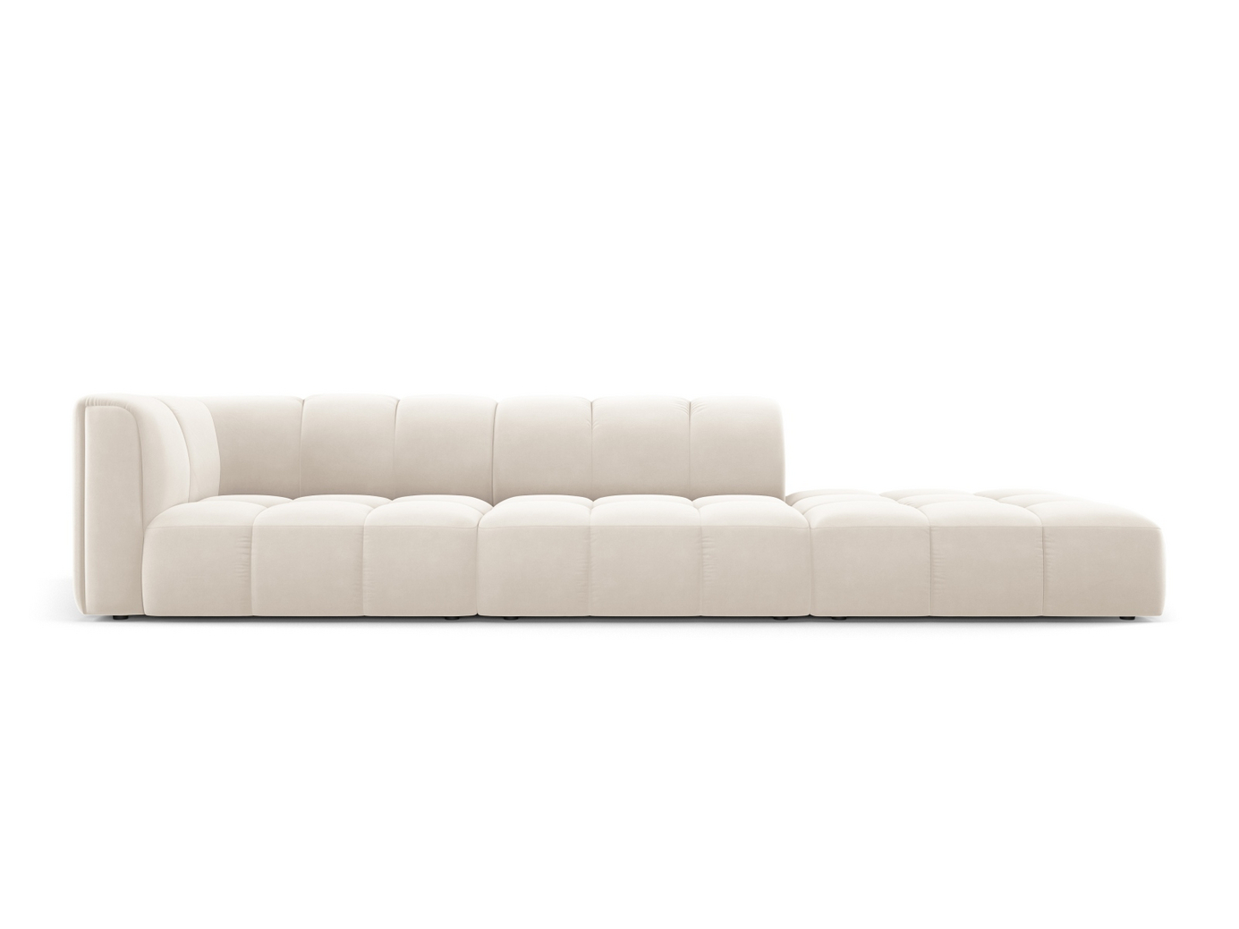 Cosmopolitan Design høyrevendt fløyelsmodulsofa, 