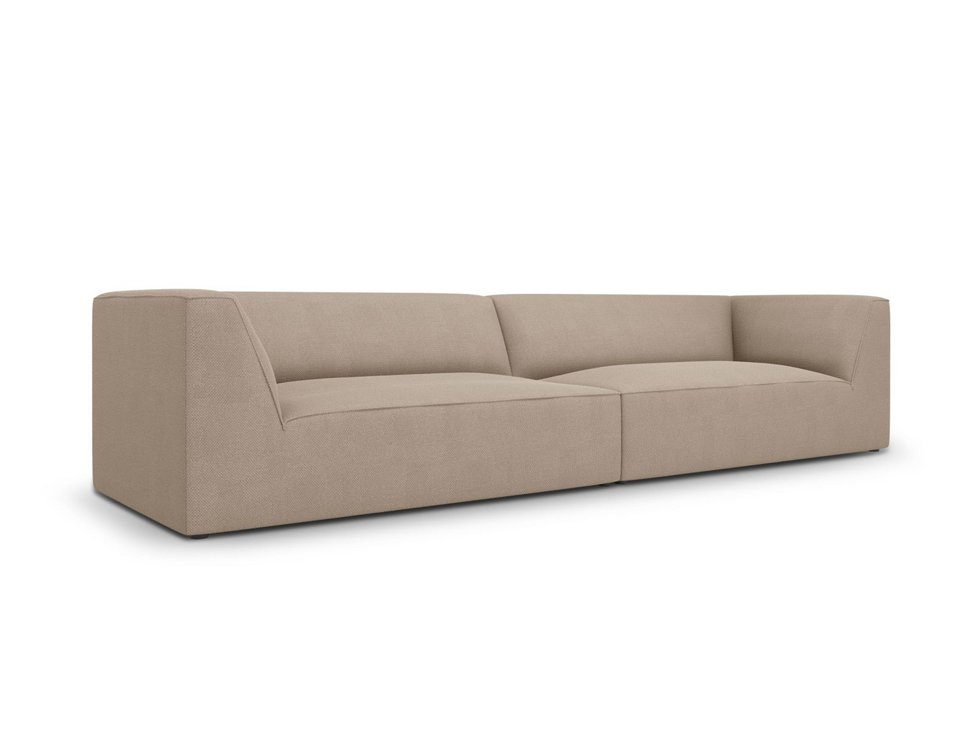Cosmopolitan Design sofa, "Siena", 4-seter, 302 × 93 × 69 cm, Ottawa, svarte plastben