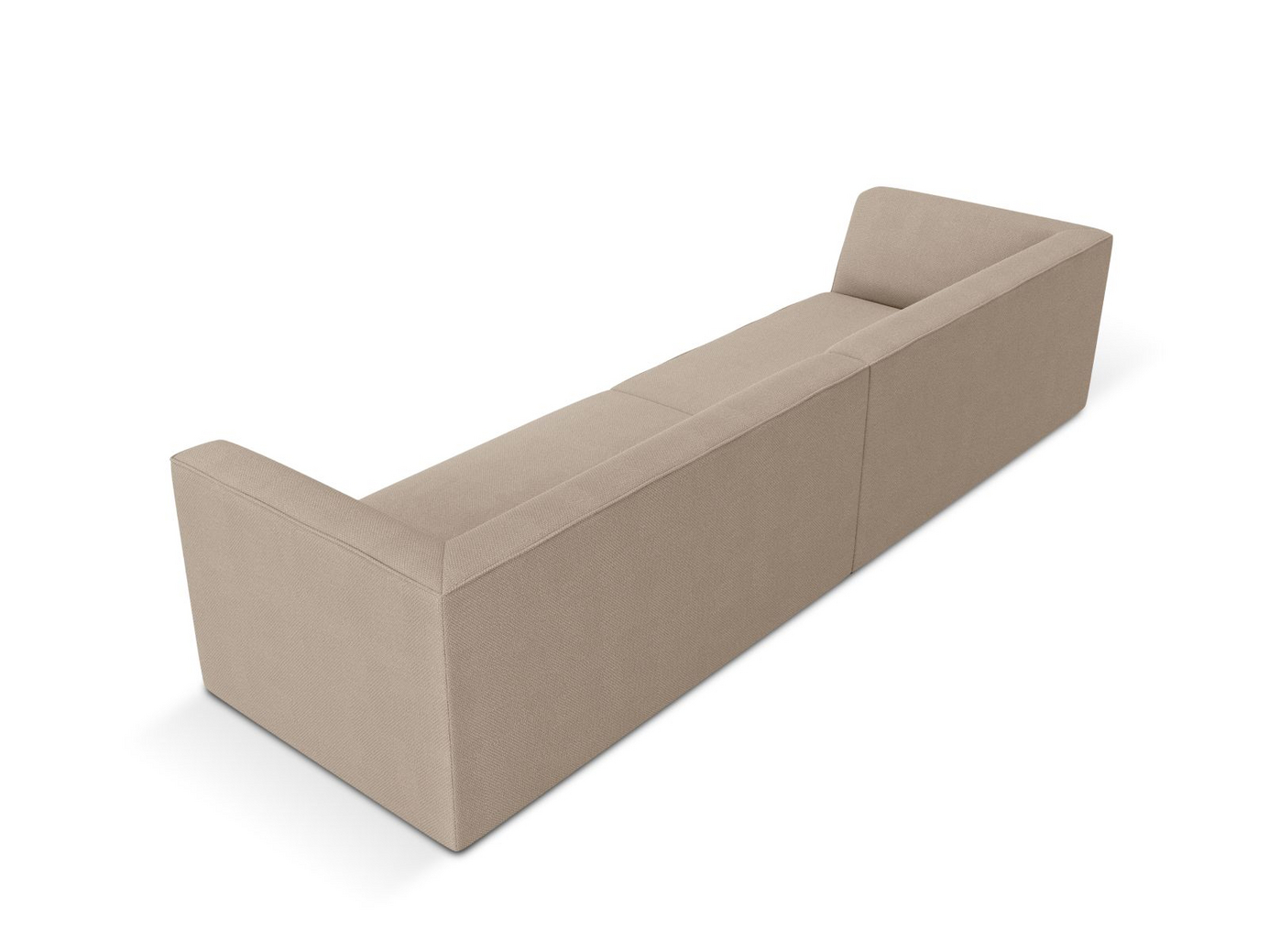 Cosmopolitan Design sofa, "Siena", 4-seter, 302 × 93 × 69 cm, Ottawa, svarte plastben