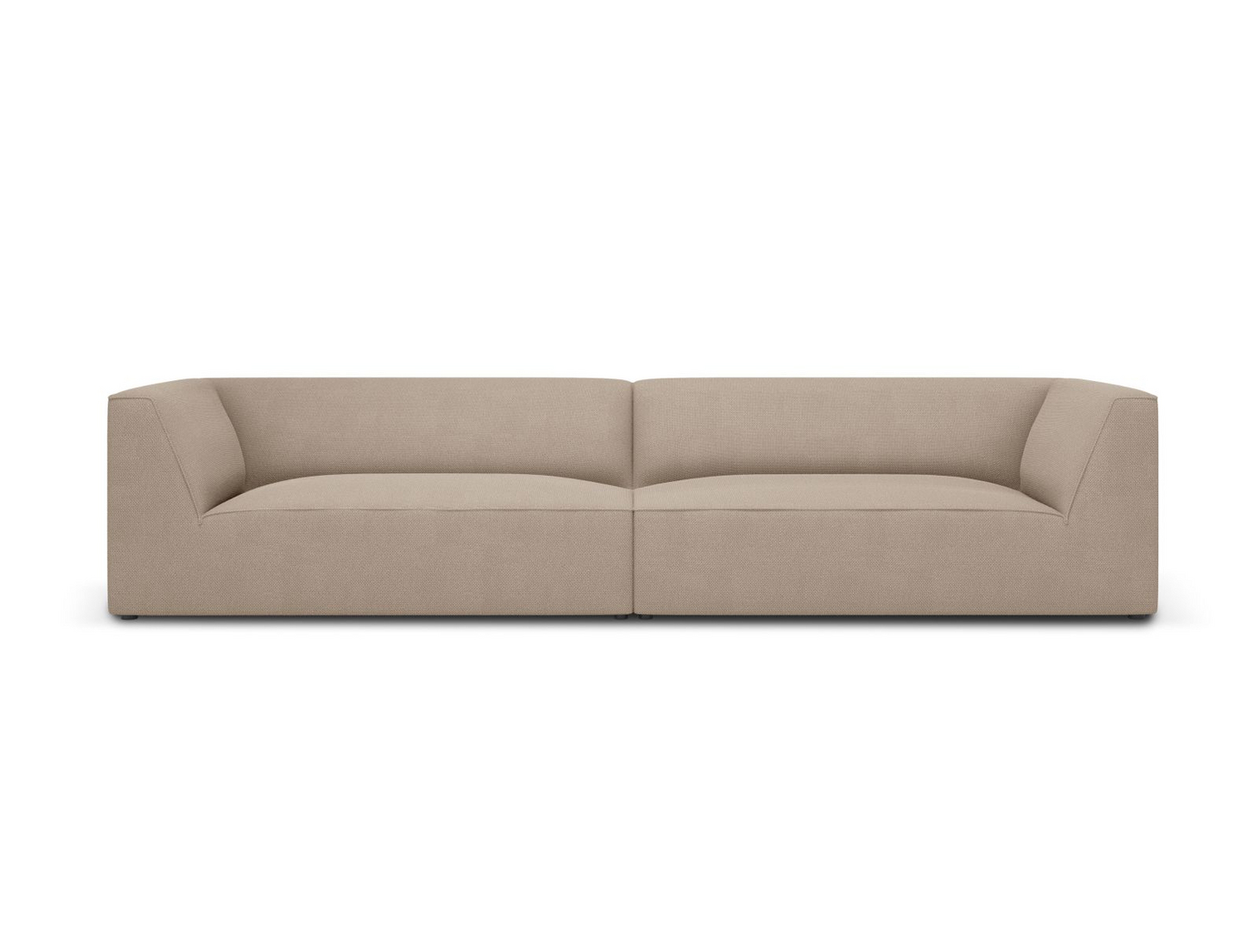 Cosmopolitan Design sofa, "Siena", 4-seter, 302 × 93 × 69 cm, Ottawa, svarte plastben