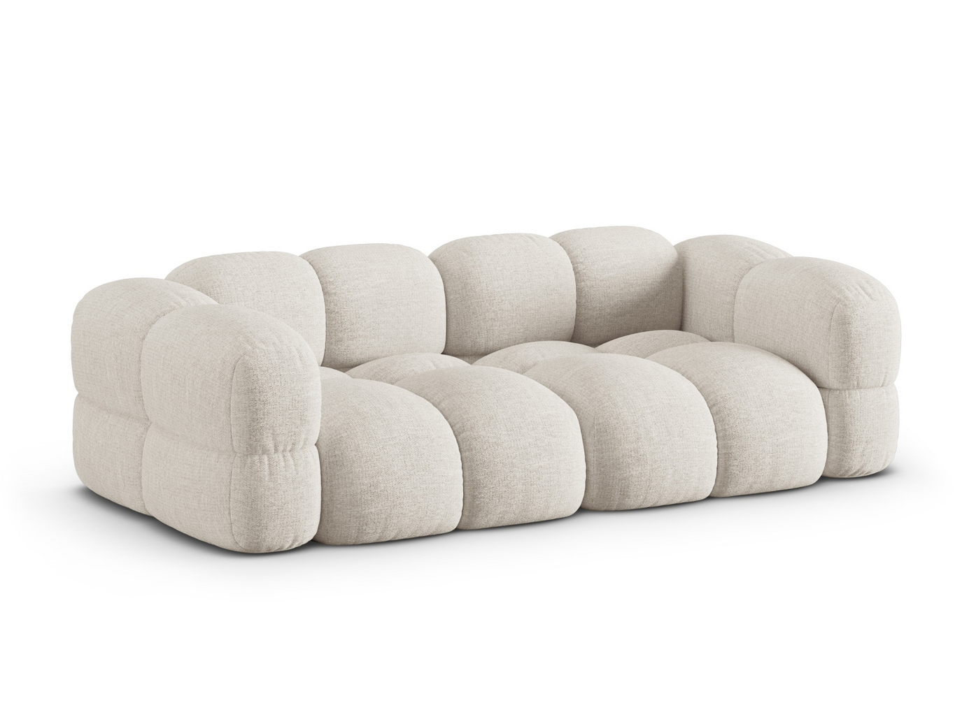Cosmopolitan Design sofa, "Loretto", 4-seter, 250 × 100 × 68 cm, Sorella, svarte plastben