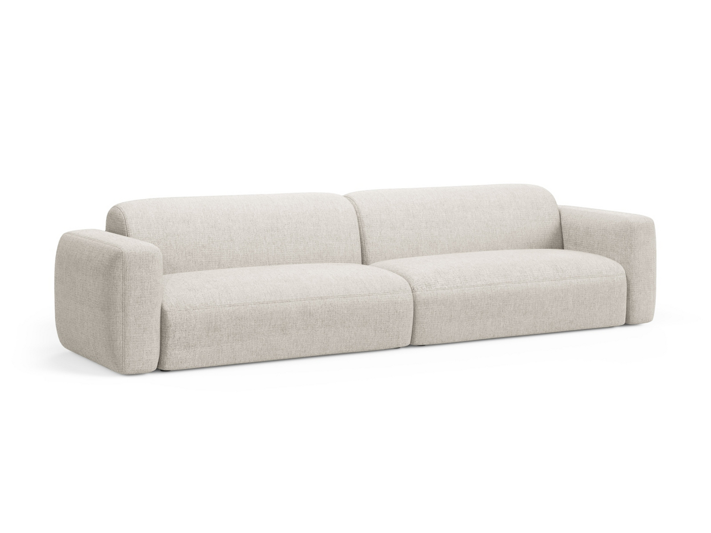 Cosmopolitan Design modulsofa, "Strino", 4-seter, 240 × 98 × 78 cm, Sorella, svarte plastben
