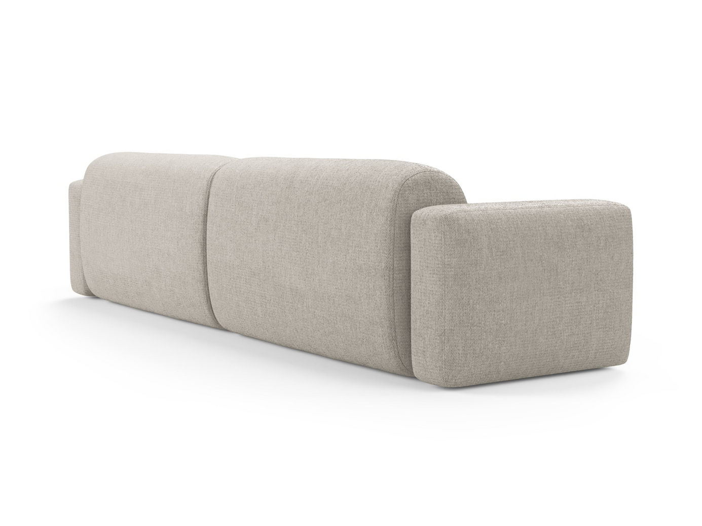 Cosmopolitan Design modulsofa, "Strino", 4-seter, 240 × 98 × 78 cm, Sorella, svarte plastben