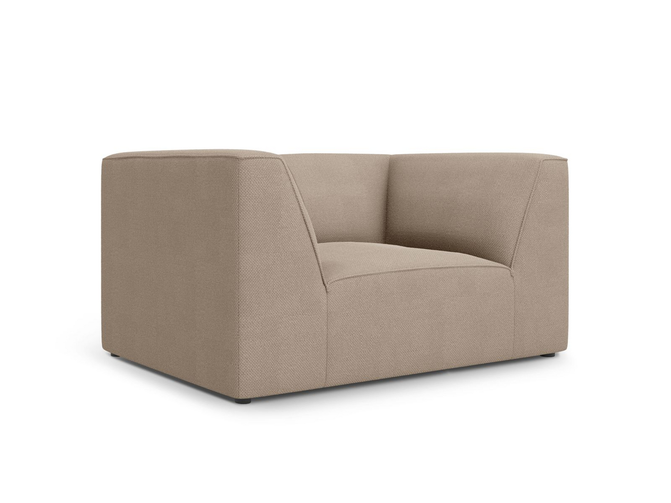 Cosmopolitan Design lenestol, "Siena", 1-seter, 120 × 92 × 69 cm, Ottawa, svarte plastben