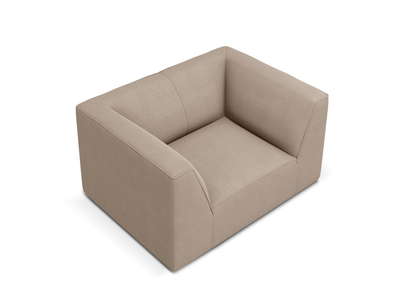 Cosmopolitan Design lenestol, "Siena", 1-seter, 120 × 92 × 69 cm, Ottawa, svarte plastben
