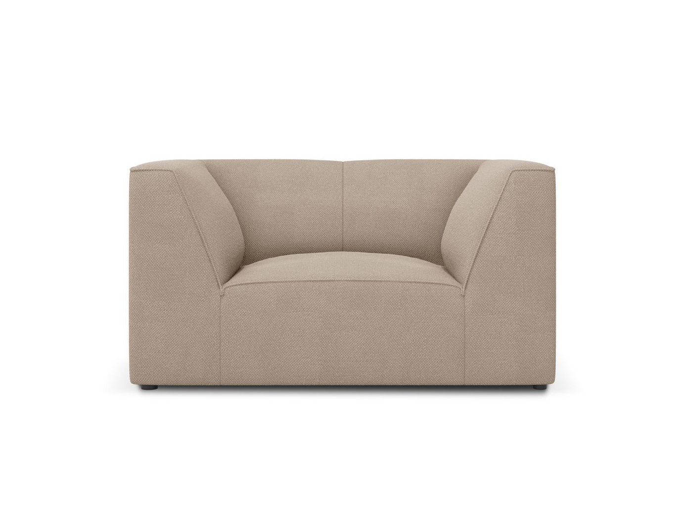 Cosmopolitan Design lenestol, "Siena", 1-seter, 120 × 92 × 69 cm, Ottawa, svarte plastben