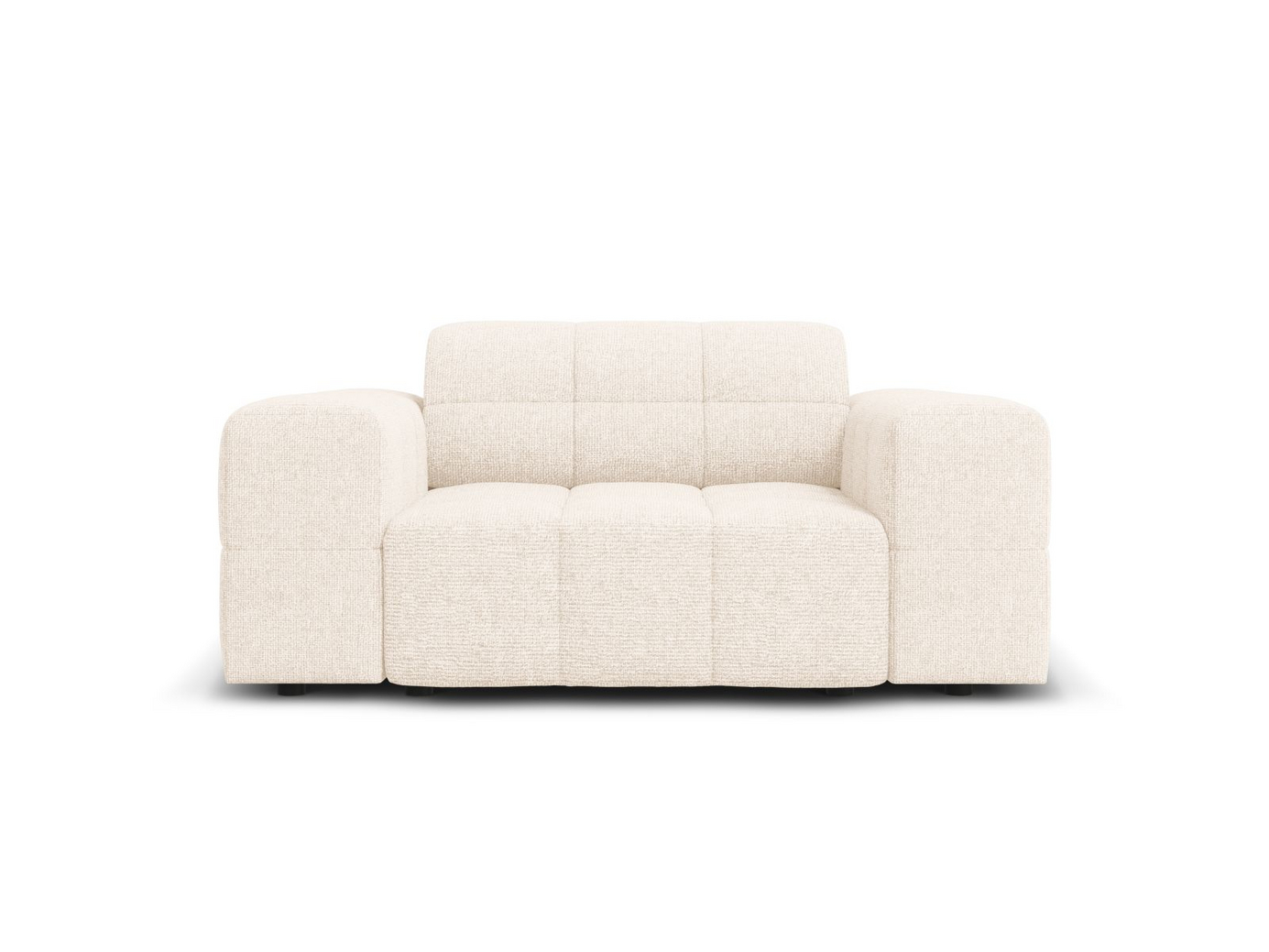 Cosmopolitan Design lenestol, "Chicago", 1-seter, 132 × 102 × 78 cm, Haga, svarte plastben