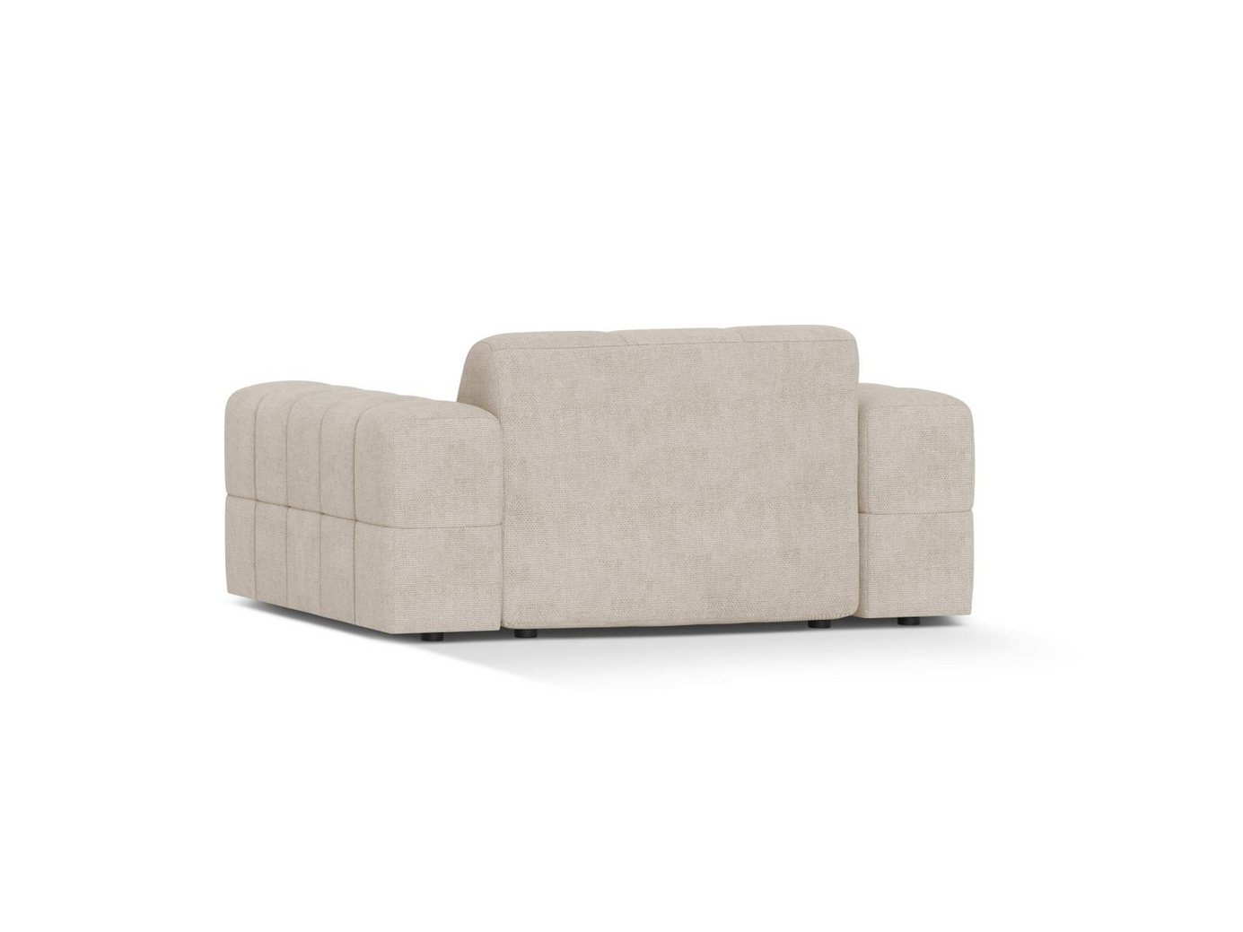 Cosmopolitan Design lenestol, "Chicago", 1-seter, 132 × 102 × 78 cm, Eden 10, svarte plastben