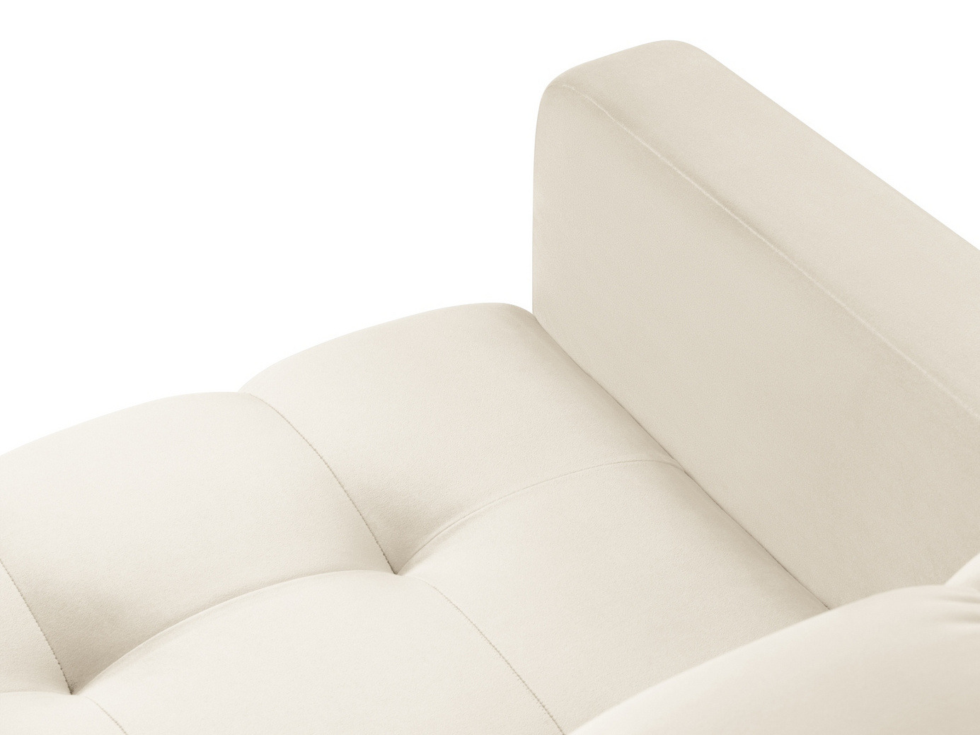 Cosmopolitan Design fløyelslenestol, "Bali", 1-seter, 87 × 96 × 75 cm, Bluvel, svarte metallben