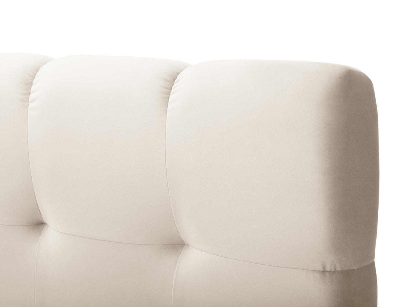 Cosmopolitan Design kontinentalseng, "Bali", 180 × 210 × 125 cm, Bluvel, svarte plastben