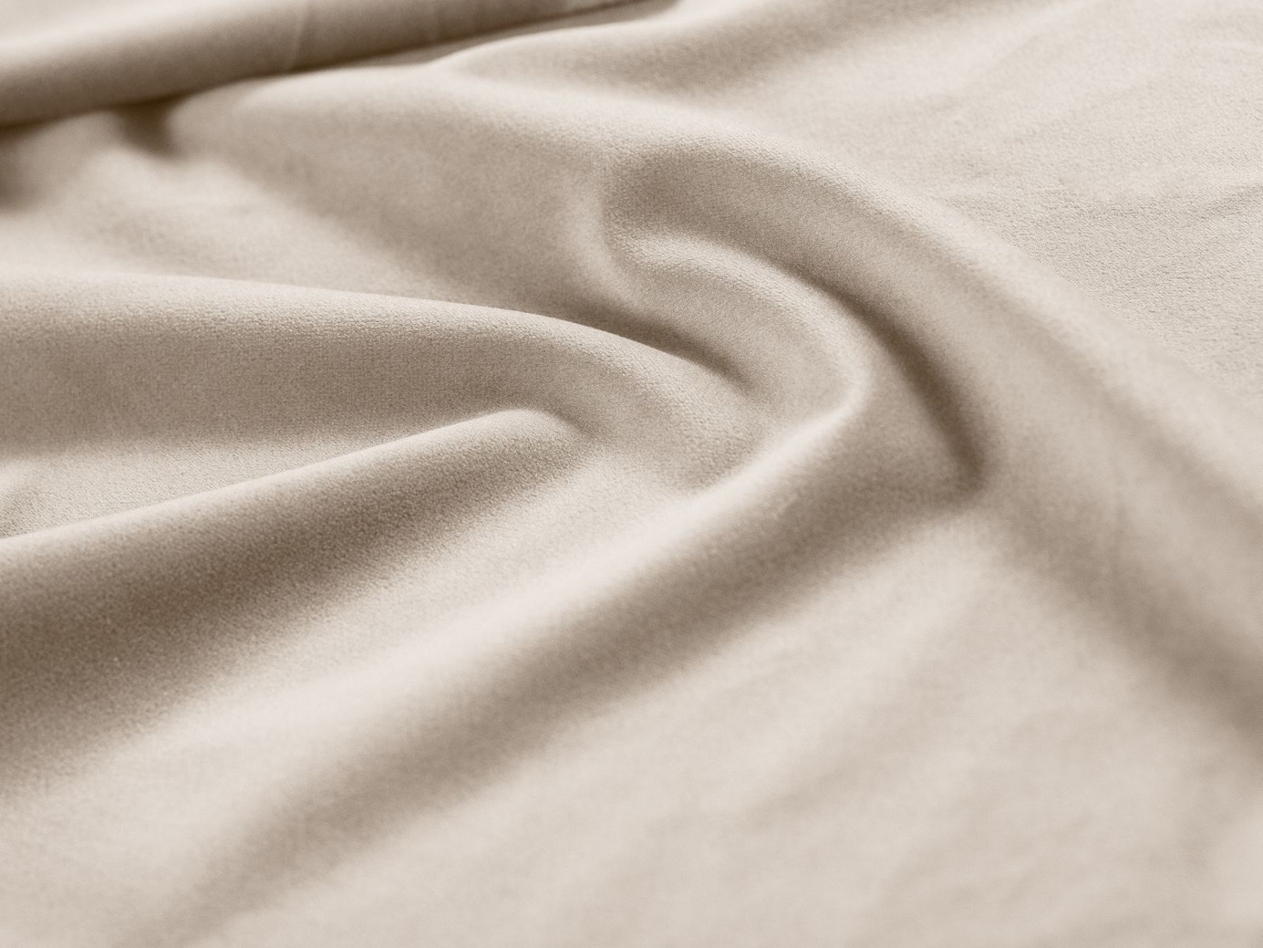 Cosmopolitan Design fløyelsseng med oppbevaring og sengegavl, "Asti", 130 × 220 × 95 cm, Magic Velvet, svarte plastben