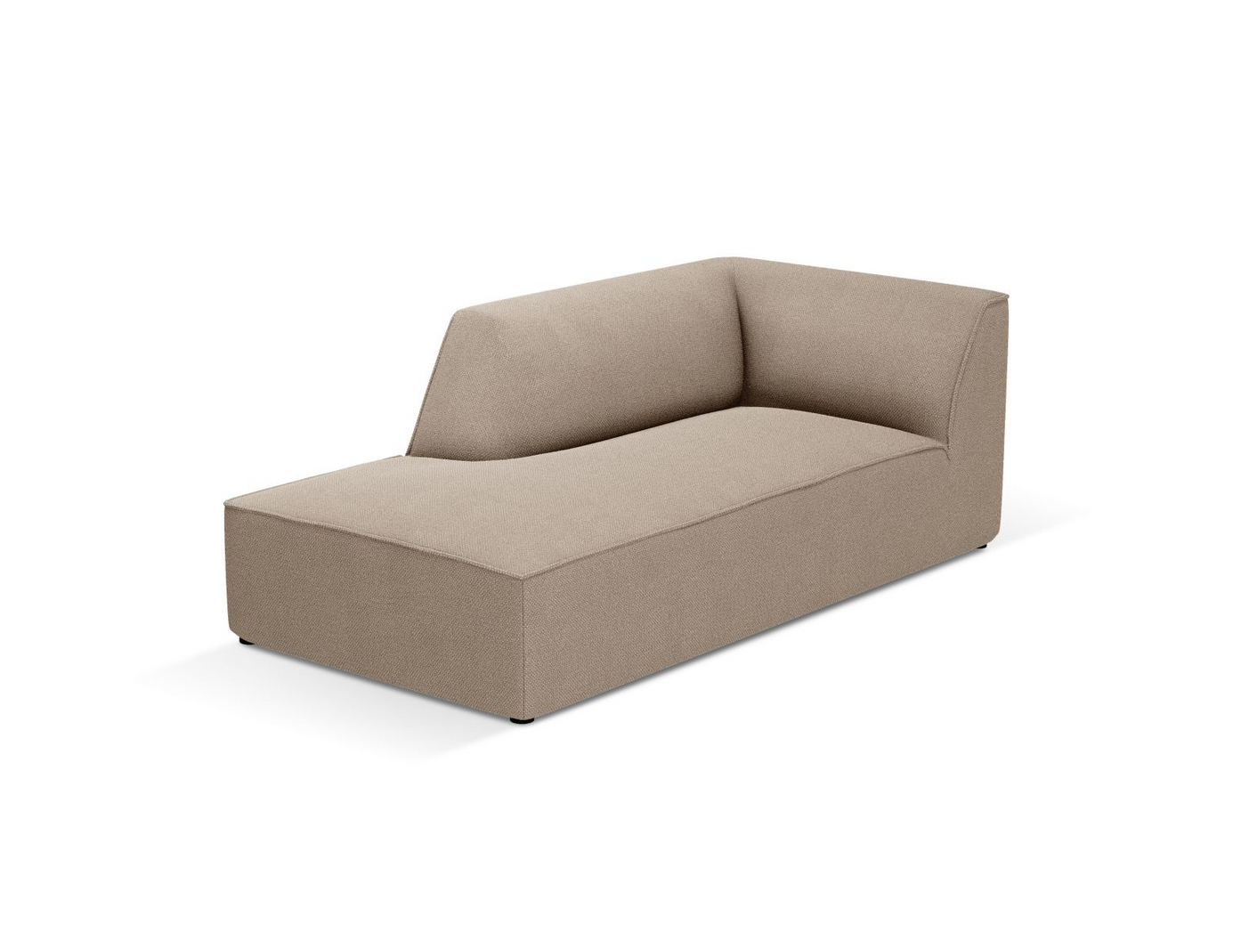 Cosmopolitan Design venstrevendt sjeselong, "Siena", 1-seter, 93 × 181 × 69 cm, Ottawa, svarte plastben