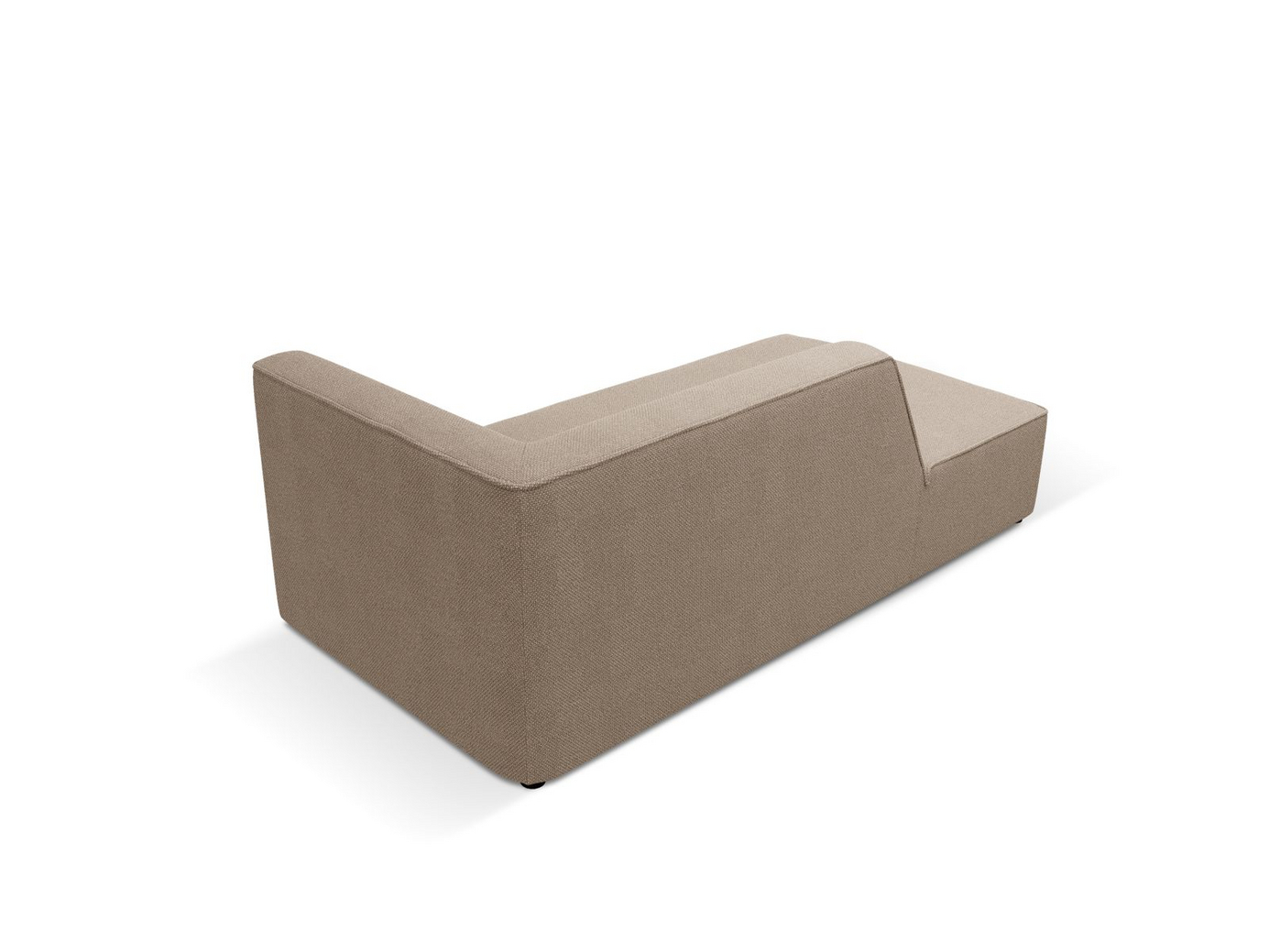 Cosmopolitan Design venstrevendt sjeselong, "Siena", 1-seter, 93 × 181 × 69 cm, Ottawa, svarte plastben