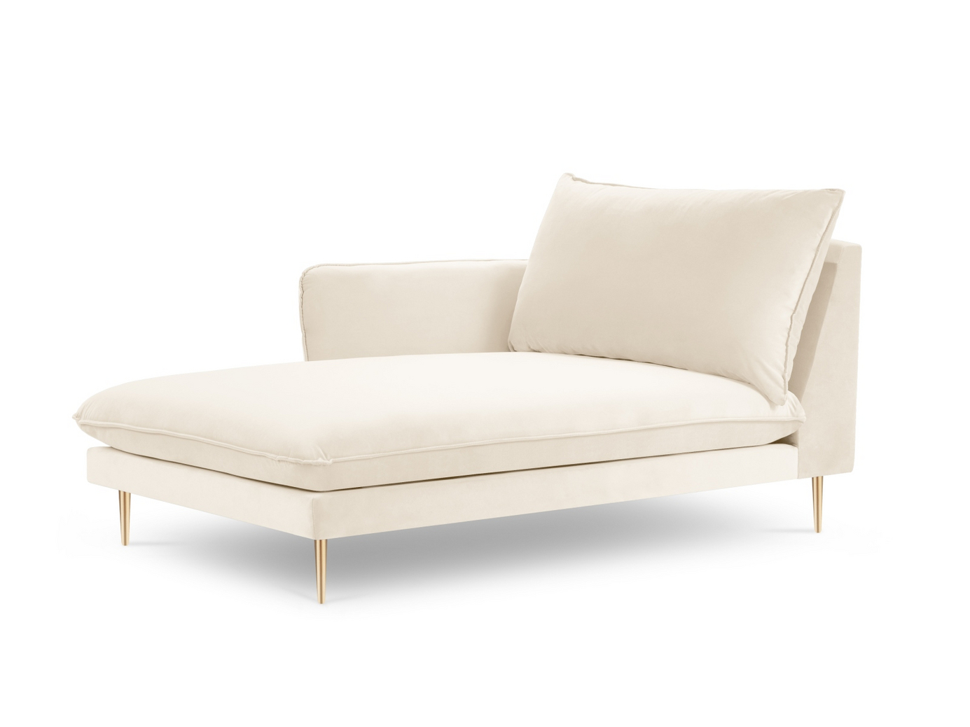 Cosmopolitan Design venstrevendt fløyelssjeselong, 