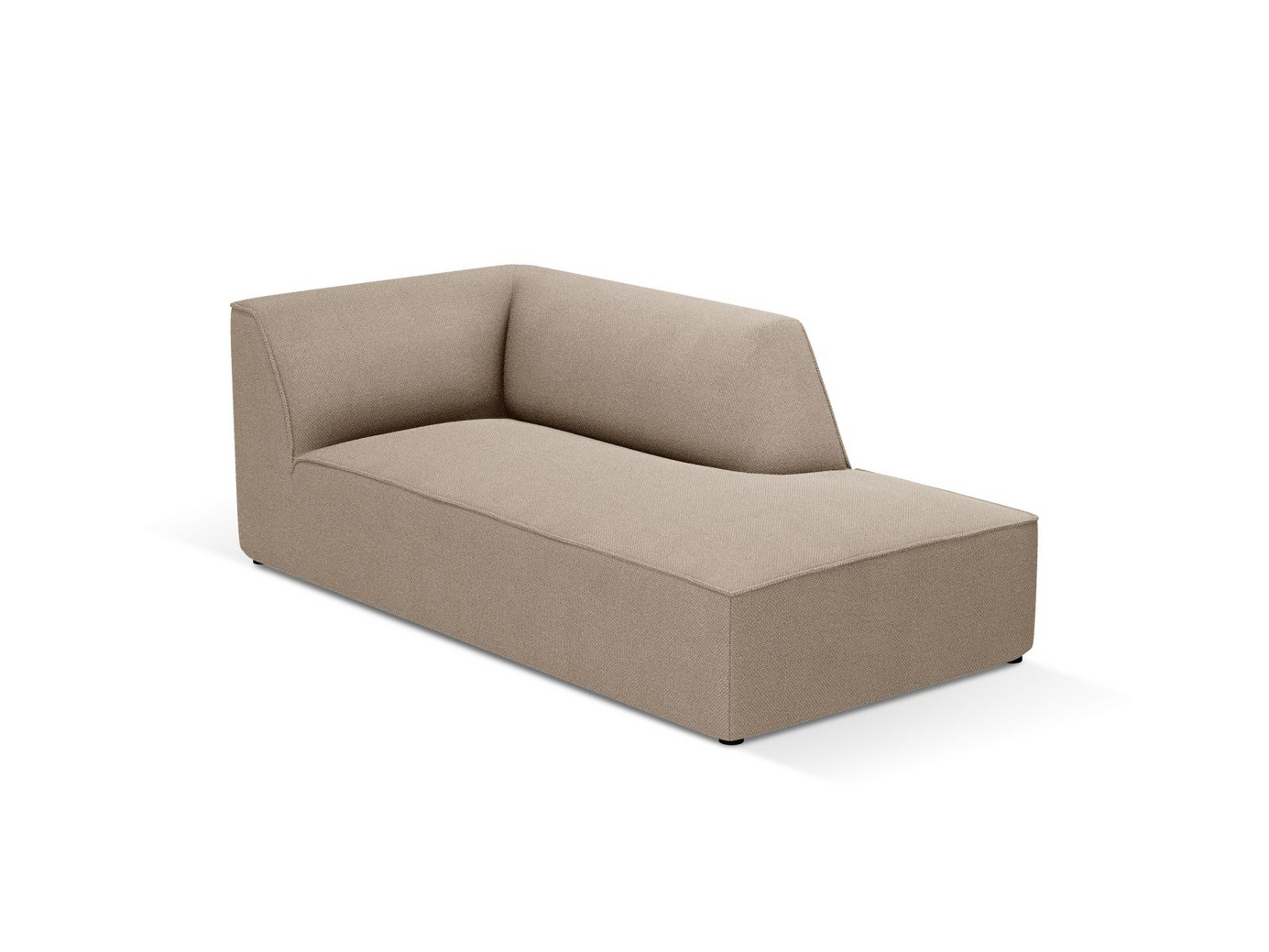 Cosmopolitan Design høyrevendt sjeselong, "Siena", 1-seter, 93 × 181 × 69 cm, Ottawa, svarte plastben