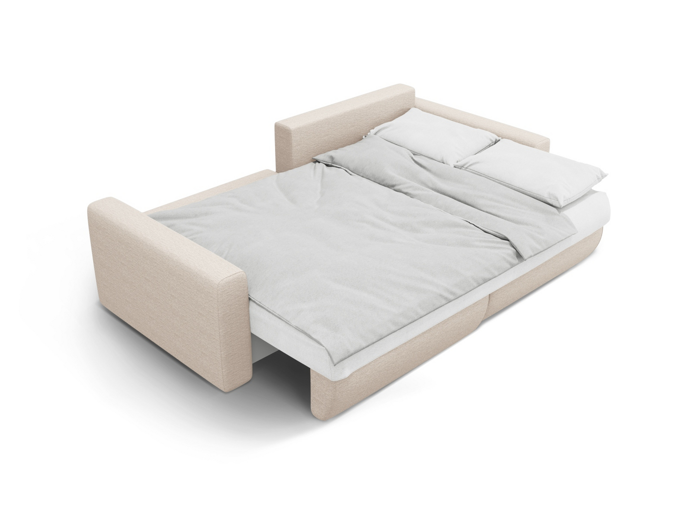 Cosmopolitan Design vendbar hjørnesovesofa med oppbevaring, "Belfast", 3-seter, 240 × 149 × 84 cm, Heritage, svarte plastben