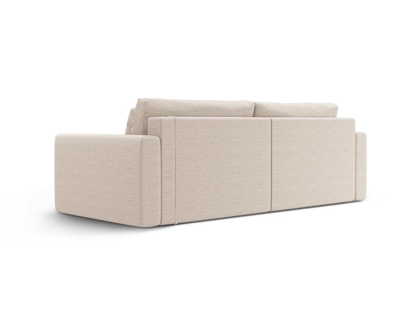Cosmopolitan Design vendbar hjørnesovesofa med oppbevaring, "Belfast", 3-seter, 240 × 149 × 84 cm, Heritage, svarte plastben
