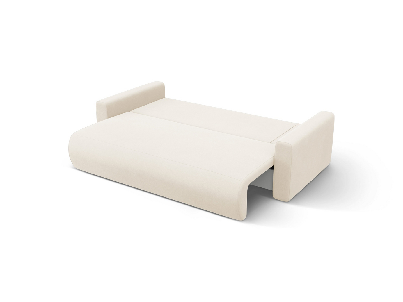 Cosmopolitan Design vendbar fløyelshjørnesovesofa med oppbevaring, "Belfast", 3-seter, 240 × 149 × 84 cm, Magic Velvet, svarte plastben