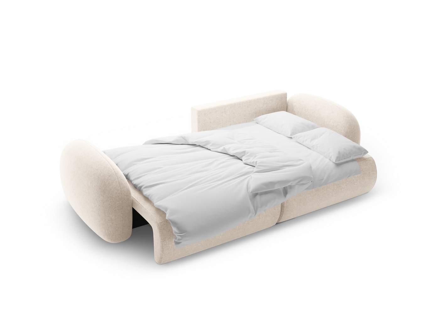 Cosmopolitan Design vendbar hjørnesovesofa med oppbevaring, "Tonale", 4-seter, 262 × 149 × 88 cm, Eden 10, svarte plastben