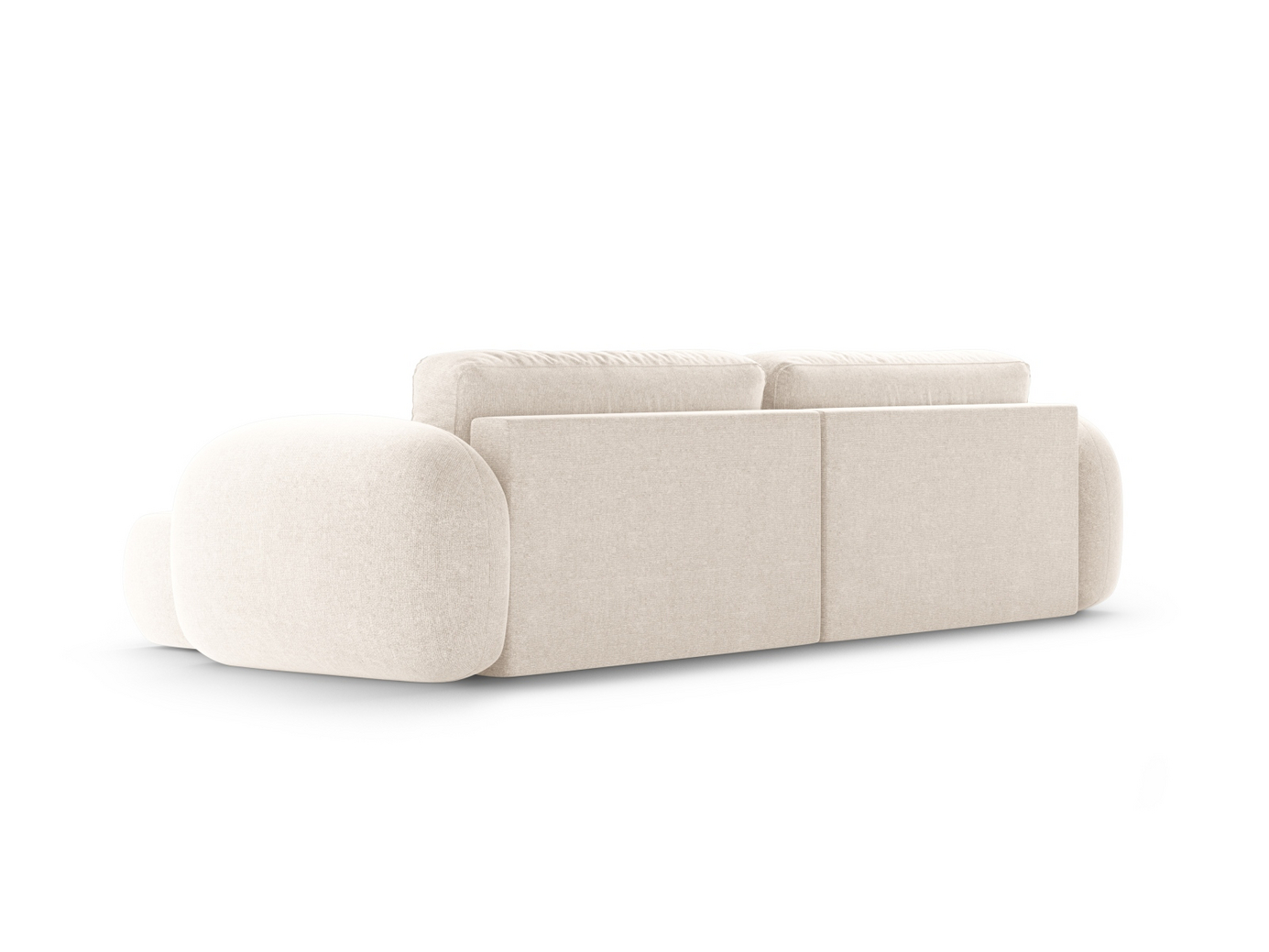 Cosmopolitan Design vendbar hjørnesovesofa med oppbevaring, "Tonale", 4-seter, 262 × 149 × 88 cm, Eden 10, svarte plastben
