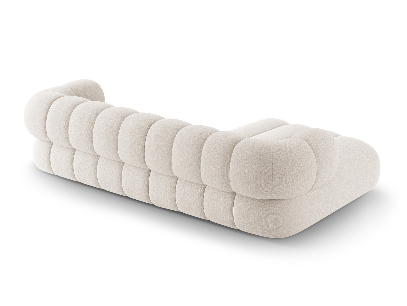 Cosmopolitan Design venstrevendt hjørnesofa, "Koge", 5-seter, 270 × 165 × 70 cm, Eden 10, svarte plastben