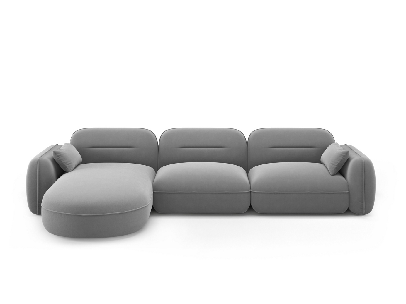 Cosmopolitan Design venstrevendt fløyelsmodulhjørnesofa, 