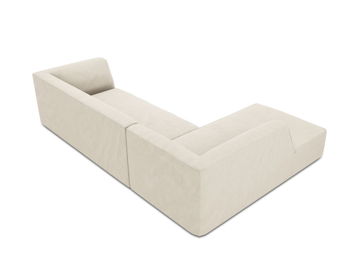Cosmopolitan Design venstrevendt modulhjørnesofa, "Siena", 4-seter, 273 × 180 × 69 cm, Scala, svarte plastben, Variant LC_M_100
