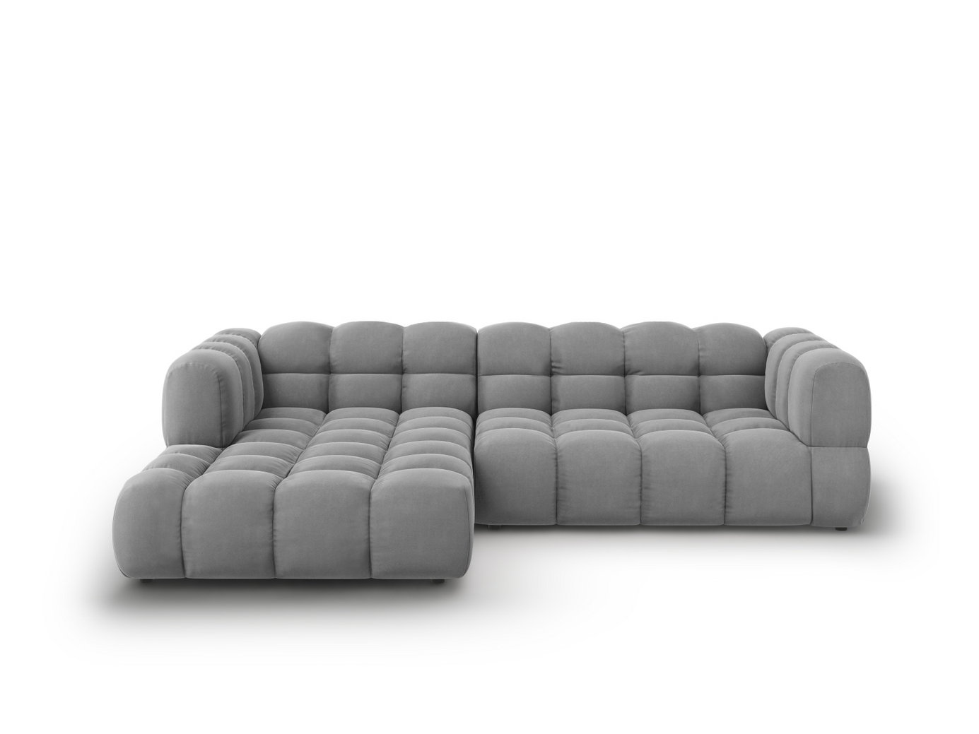 Cosmopolitan Design venstrevendt fløyelsmodulhjørnesofa, 