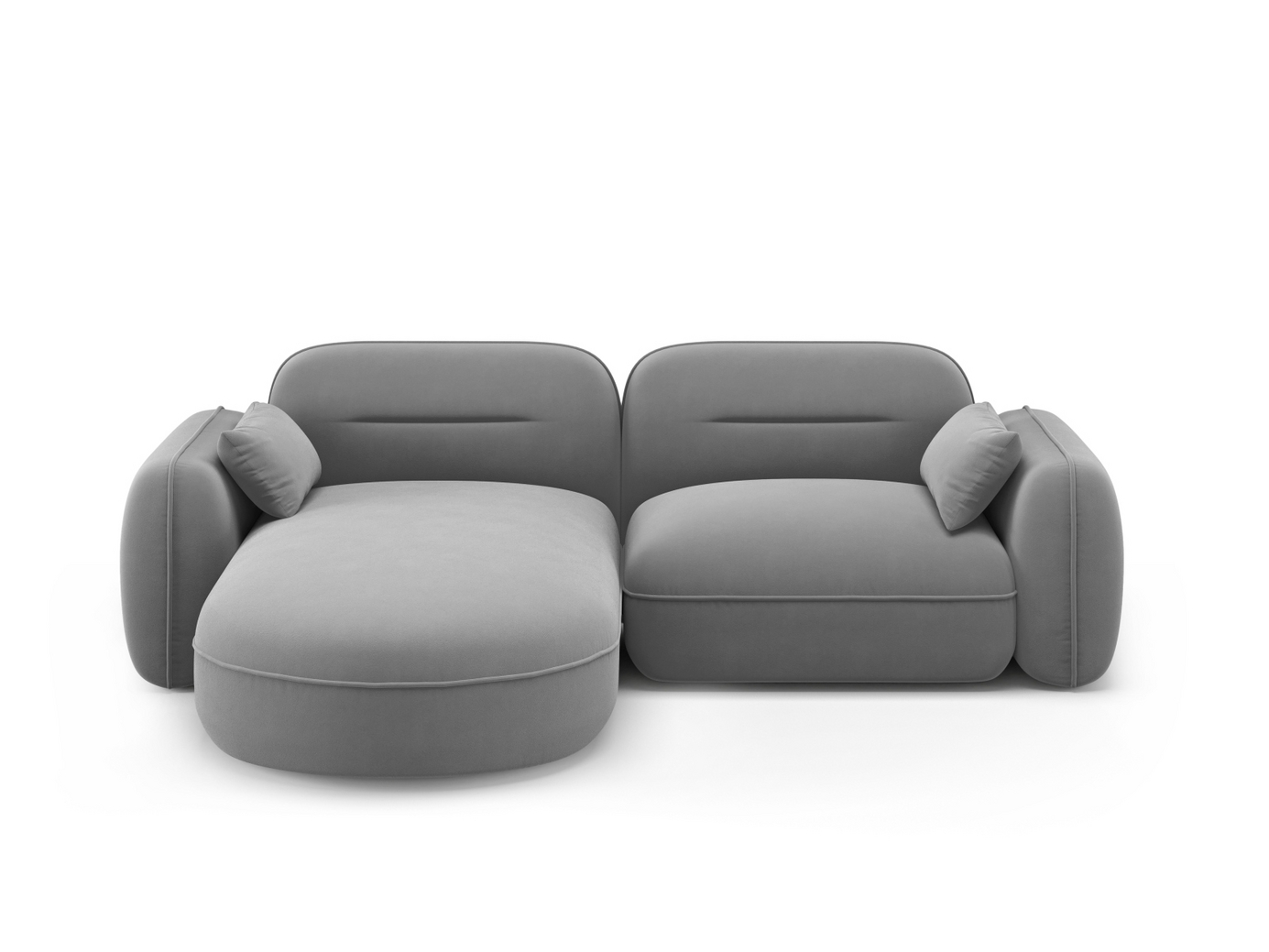 Cosmopolitan Design venstrevendt fløyelsmodulhjørnesofa, 