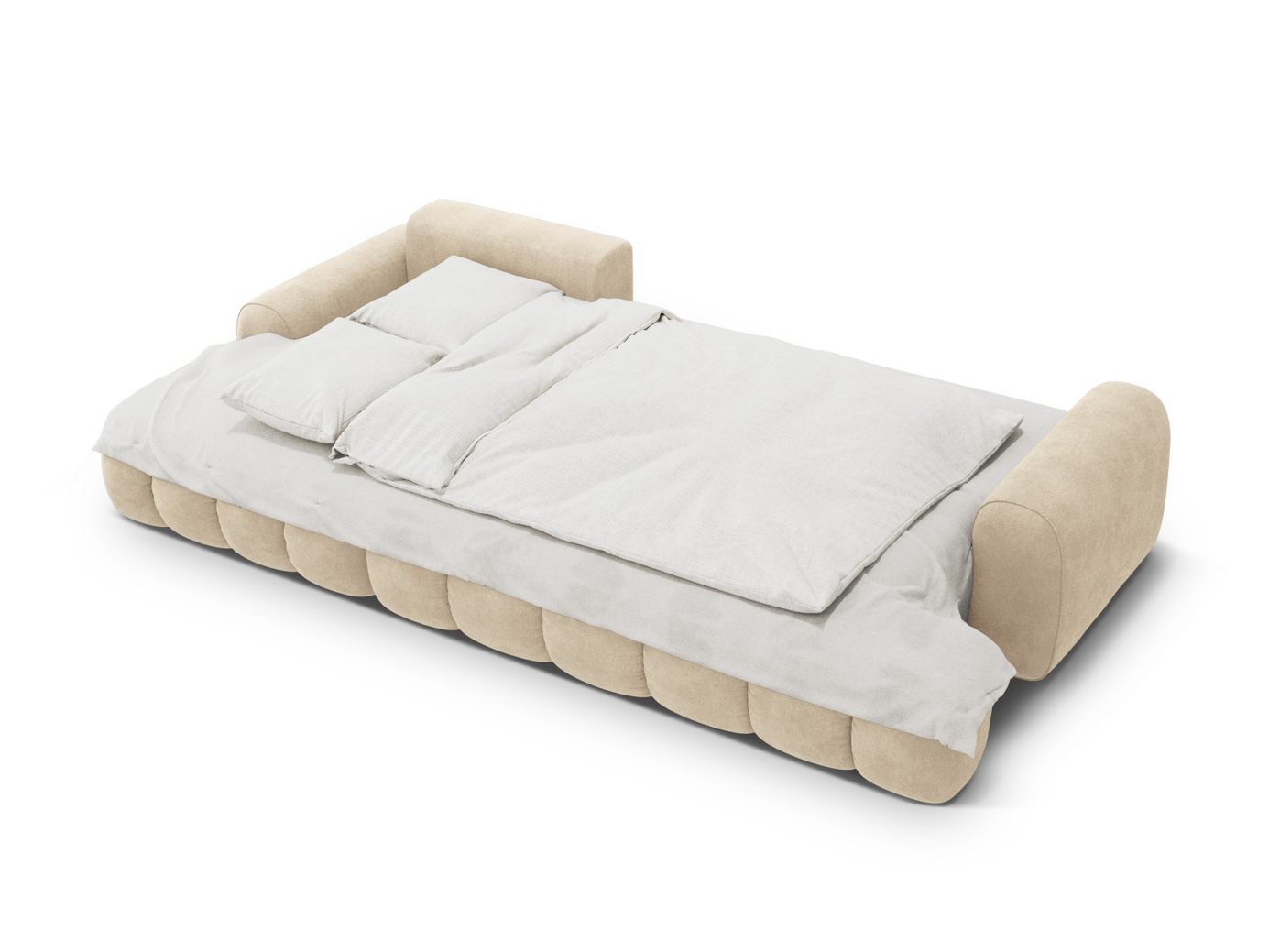 Cosmopolitan Design venstrevendt fløyelshjørnesovesofa med oppbevaring, "Linz", 3-seter, 275 × 142 × 84 cm, Vogue, svarte plastben, Variant LCF_120