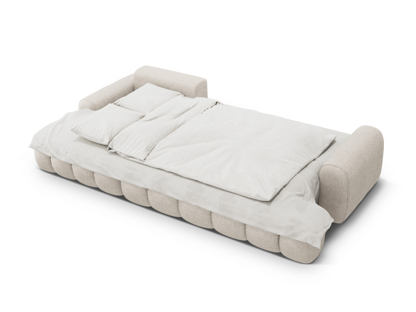 Cosmopolitan Design venstrevendt hjørnesovesofa med oppbevaring, "Linz", 3-seter, 275 × 142 × 84 cm, Sorella, svarte plastben, Variant LCF_193