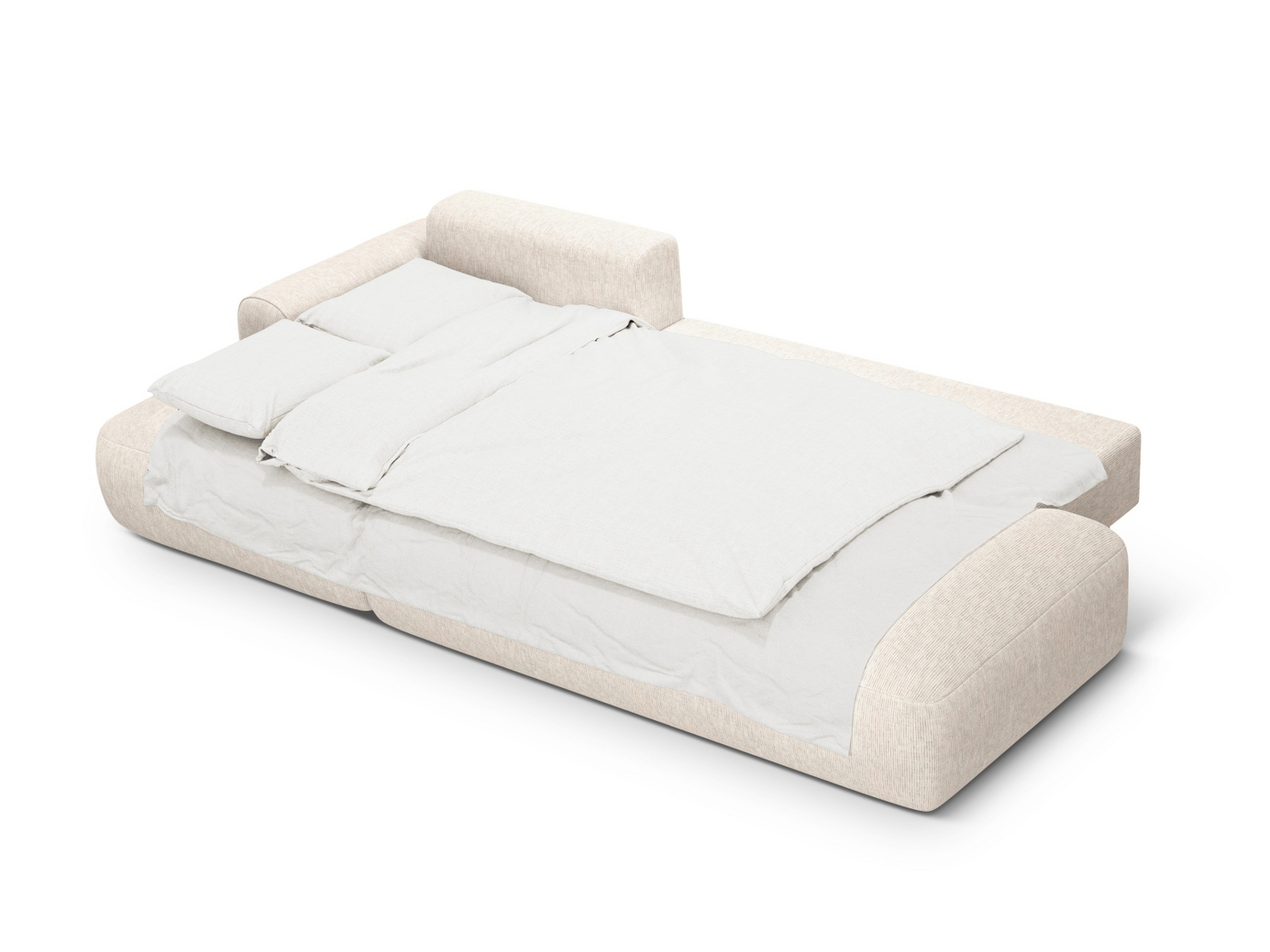 Cosmopolitan Design venstrevendt hjørnesovesofa med oppbevaring, "Calma", 5-seter, 275 × 142 × 84 cm, Baltimore, svarte plastben