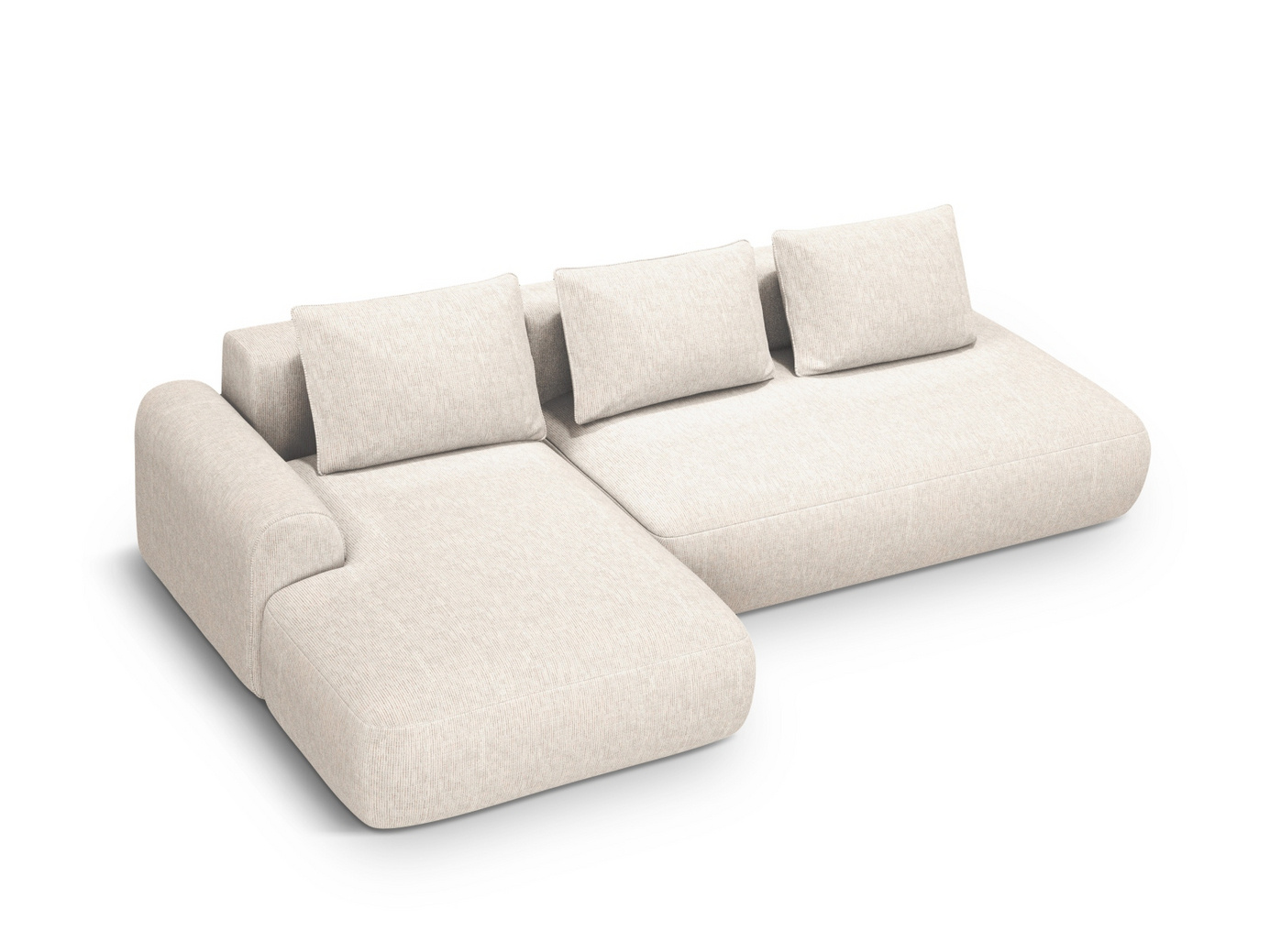 Cosmopolitan Design venstrevendt hjørnesovesofa med oppbevaring, 