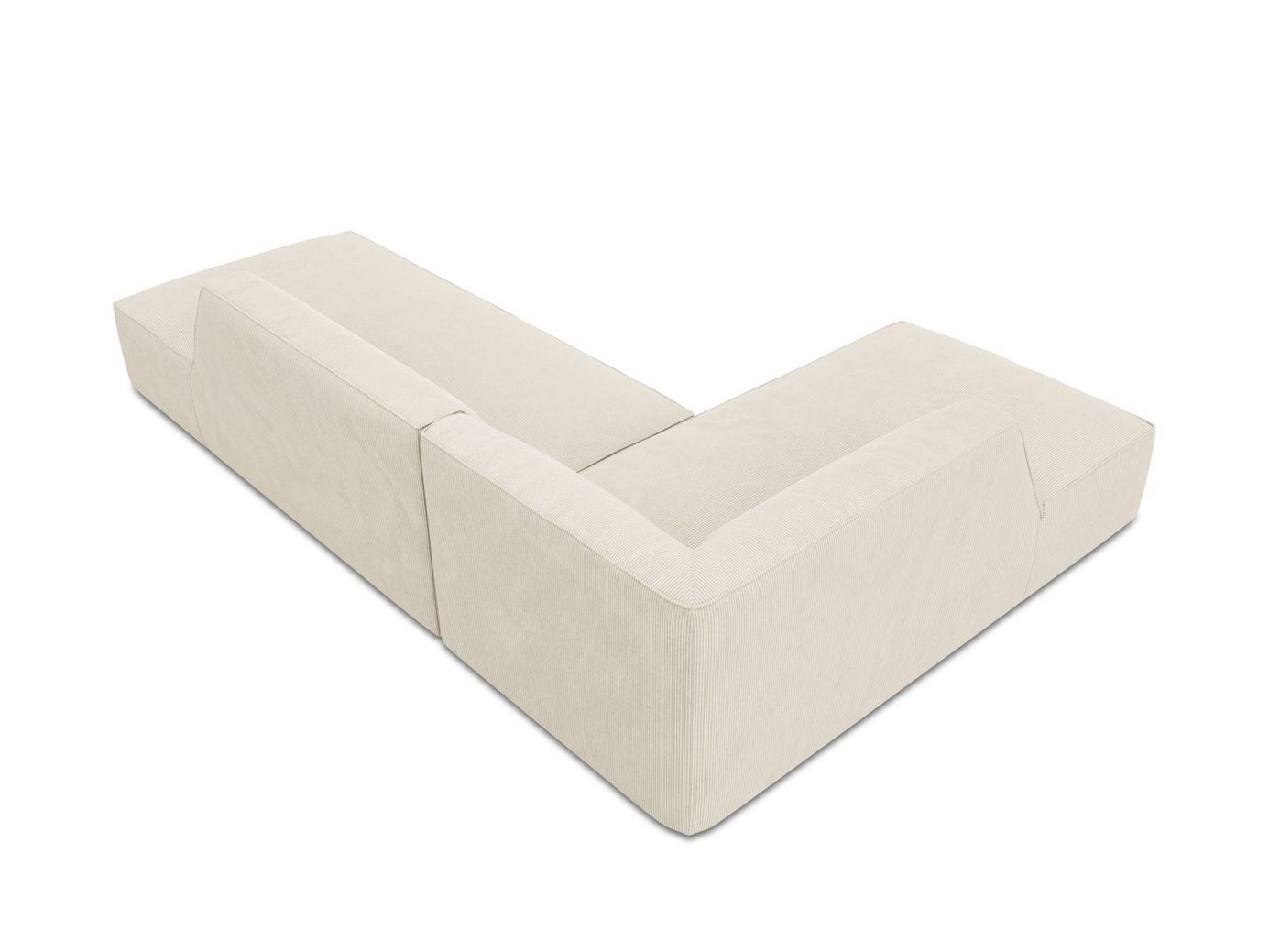Cosmopolitan Design venstrevendt modulhjørnesofa, "Siena", 4-seter, 273 × 180 × 69 cm, Scala, svarte plastben, Variant LCO_100
