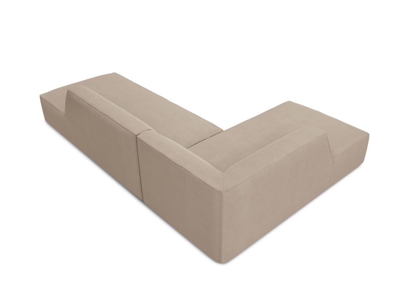 Cosmopolitan Design venstrevendt modulhjørnesofa, "Siena", 4-seter, 273 × 180 × 69 cm, Ottawa, svarte plastben, Variant LCO_137