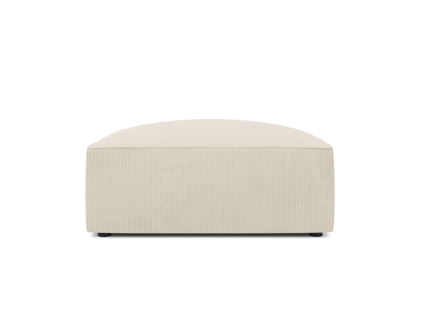 Cosmopolitan Design puff, "Siena", 1-seter, 93 × 93 × 40 cm, Scala, svarte plastben