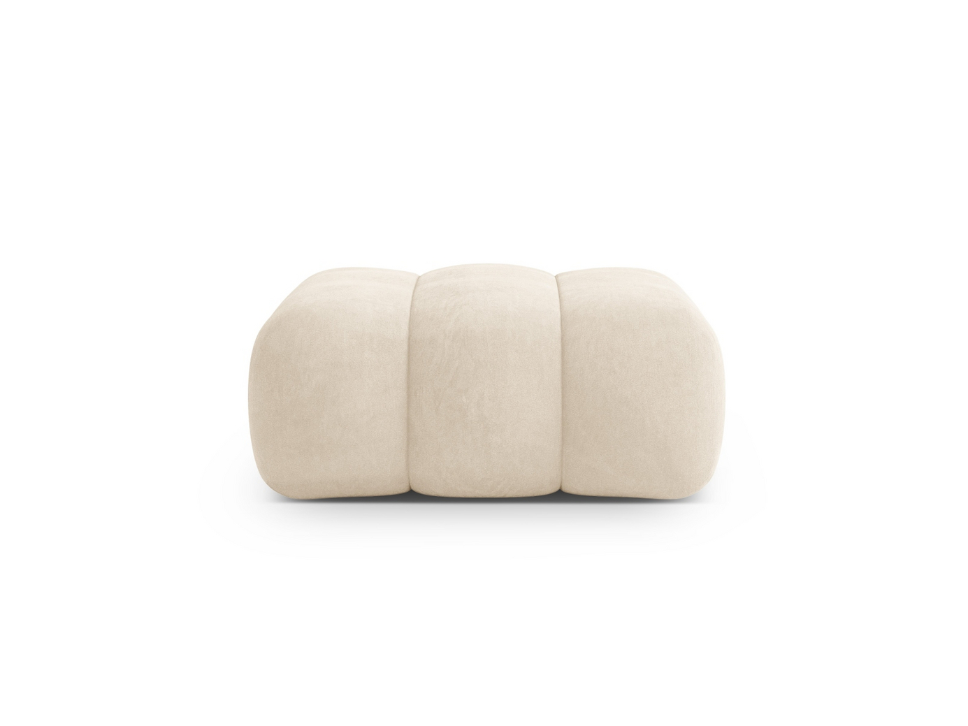 Cosmopolitan Design fløyelspuff, "Koge", 1-seter, 95 × 95 × 40 cm, Vogue, svarte plastben