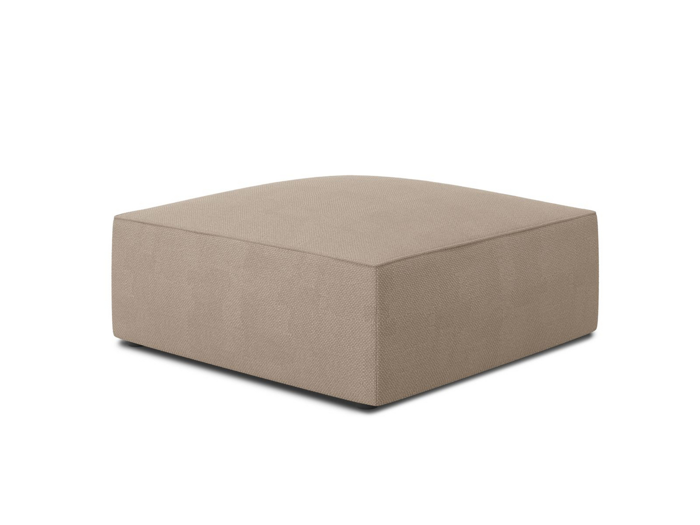 Cosmopolitan Design puff, "Siena", 1-seter, 93 × 93 × 40 cm, Ottawa, svarte plastben