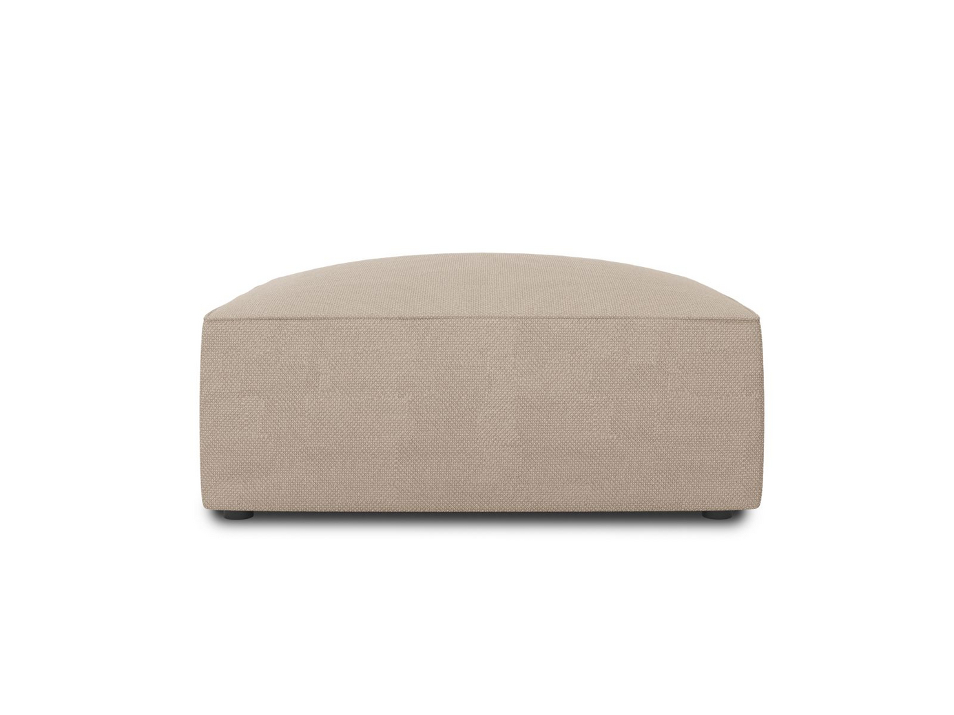 Cosmopolitan Design puff, "Siena", 1-seter, 93 × 93 × 40 cm, Ottawa, svarte plastben