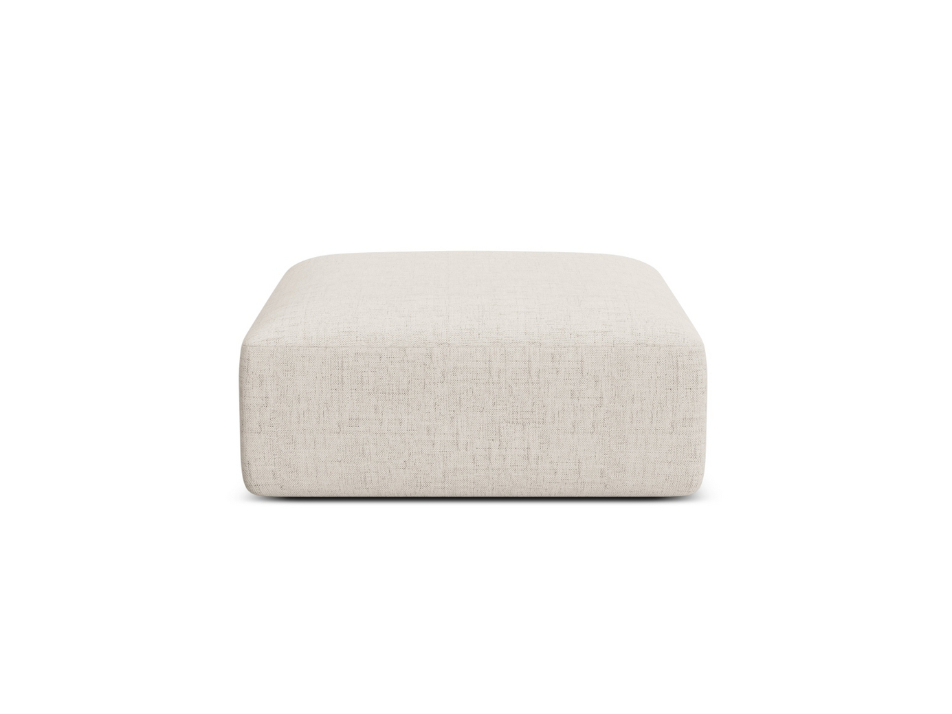 Cosmopolitan Design puff, "Campi", 1-seter, 90 × 90 × 40 cm, Moly, svarte plastben