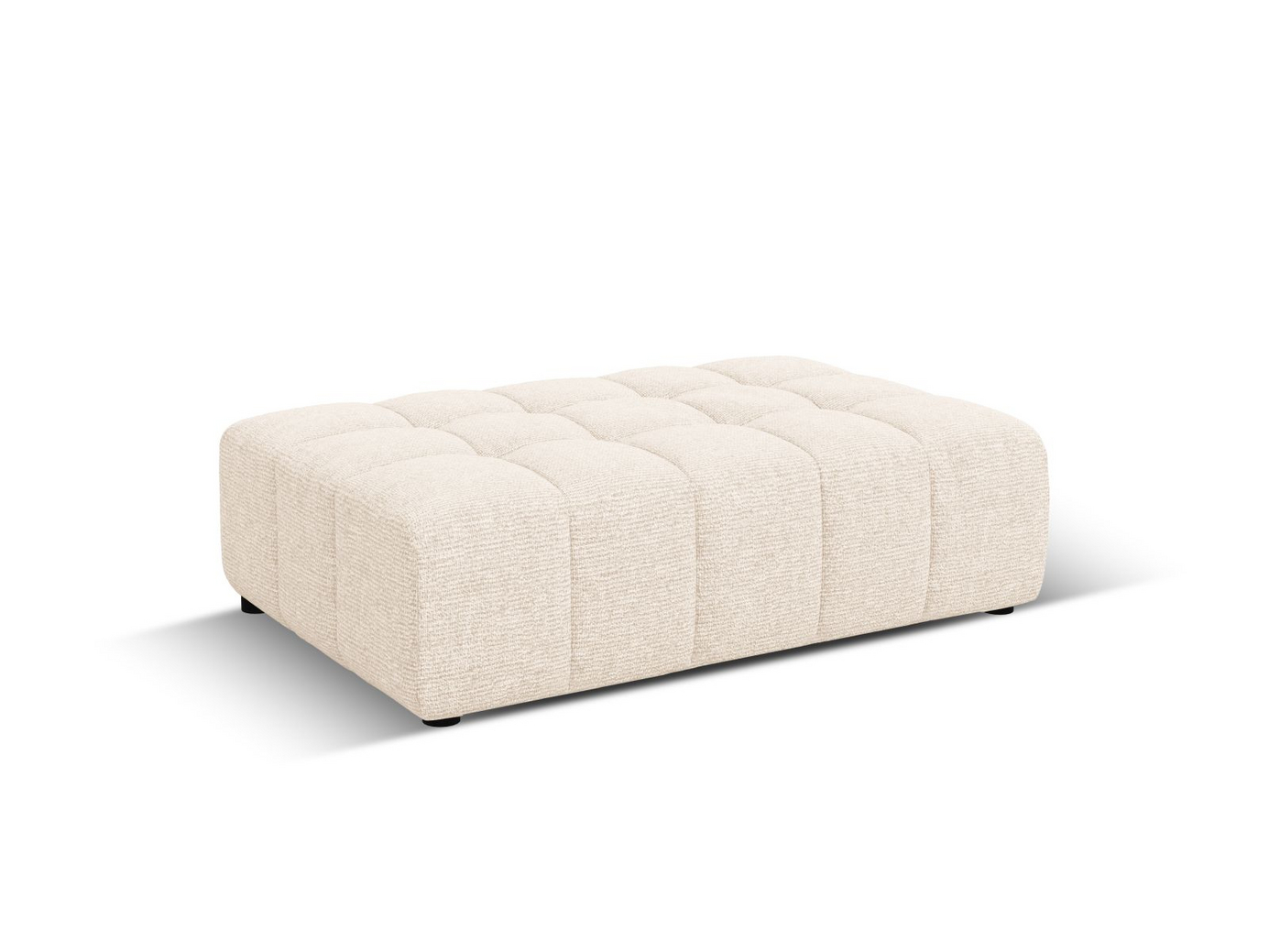 Cosmopolitan Design puff, "Chicago", 1-seter, 102 × 84 × 42 cm, Haga, svarte plastben