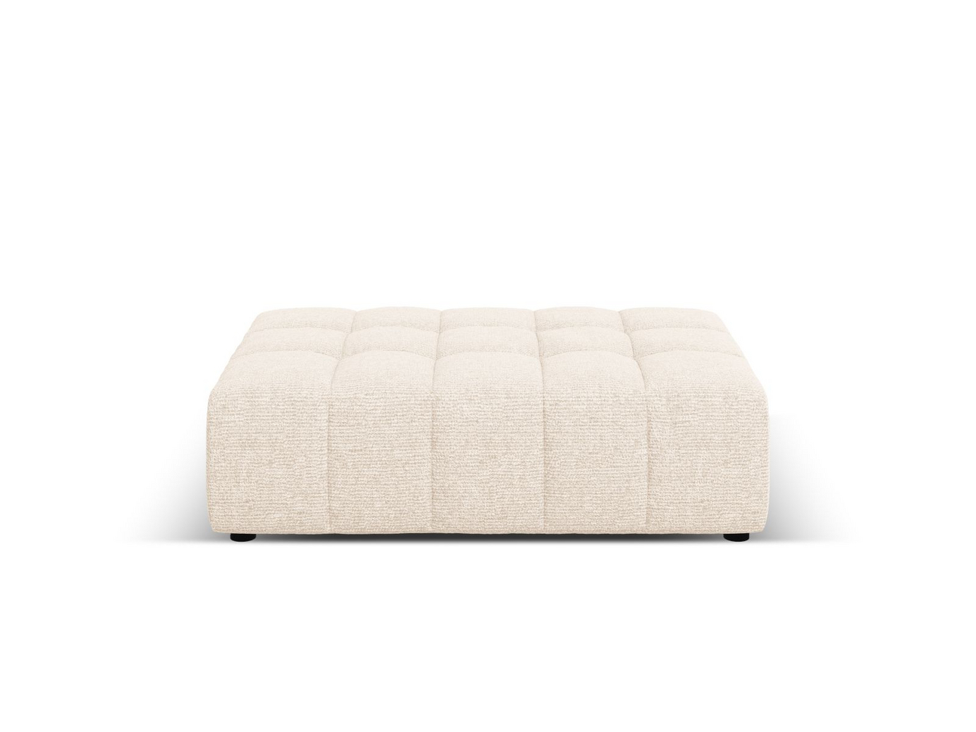 Cosmopolitan Design puff, "Chicago", 1-seter, 102 × 84 × 42 cm, Haga, svarte plastben