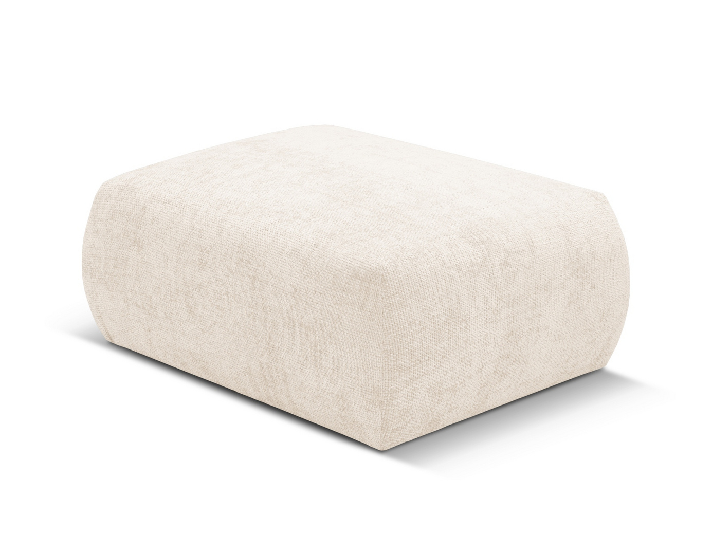 Cosmopolitan Design puff, "Matera", 1-seter, 86 × 68 × 40 cm, Haga, svarte plastben