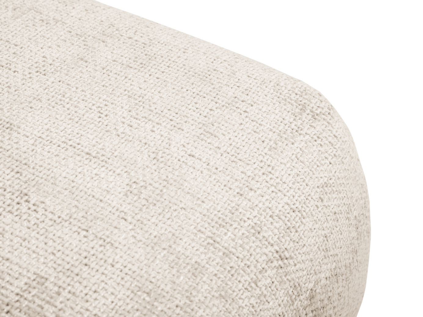Cosmopolitan Design puff, "Matera", 1-seter, 86 × 68 × 40 cm, Haga, svarte plastben