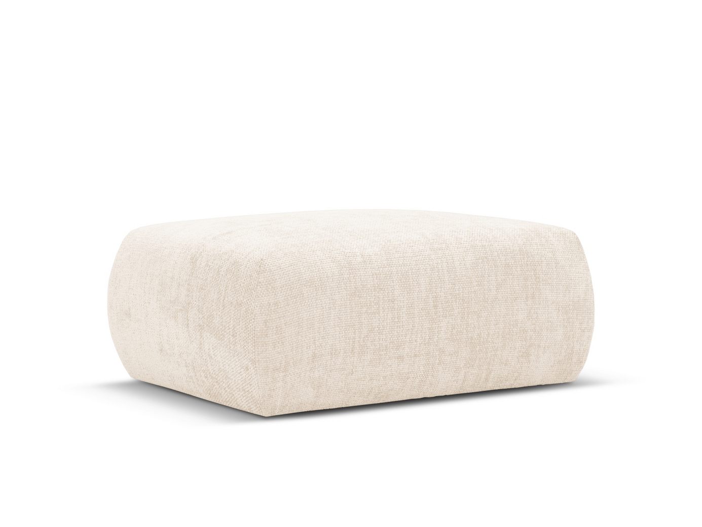 Cosmopolitan Design puff, "Matera", 1-seter, 86 × 68 × 40 cm, Haga, svarte plastben