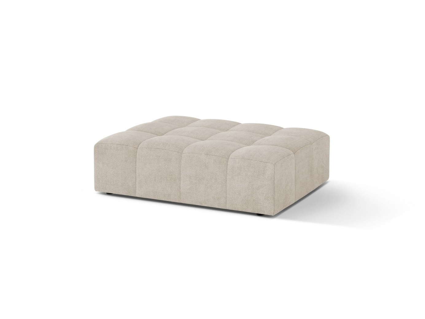 Cosmopolitan Design puff, "Chicago", 1-seter, 102 × 84 × 42 cm, Eden 10, svarte plastben