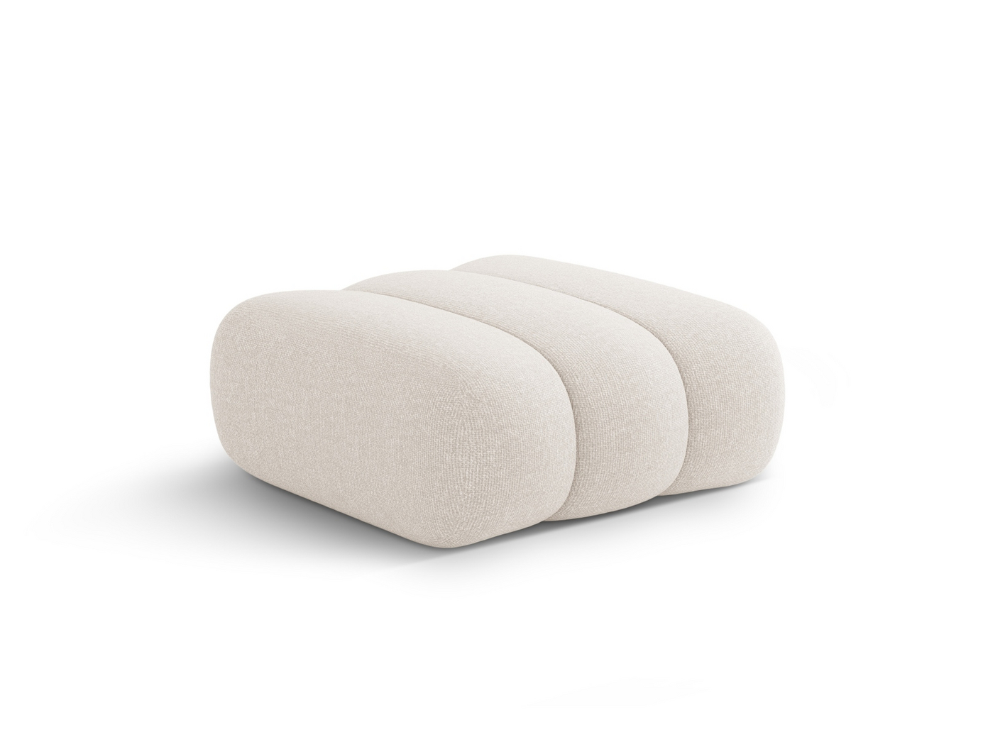 Cosmopolitan Design puff, "Koge", 1-seter, 95 × 95 × 40 cm, Eden 10, svarte plastben