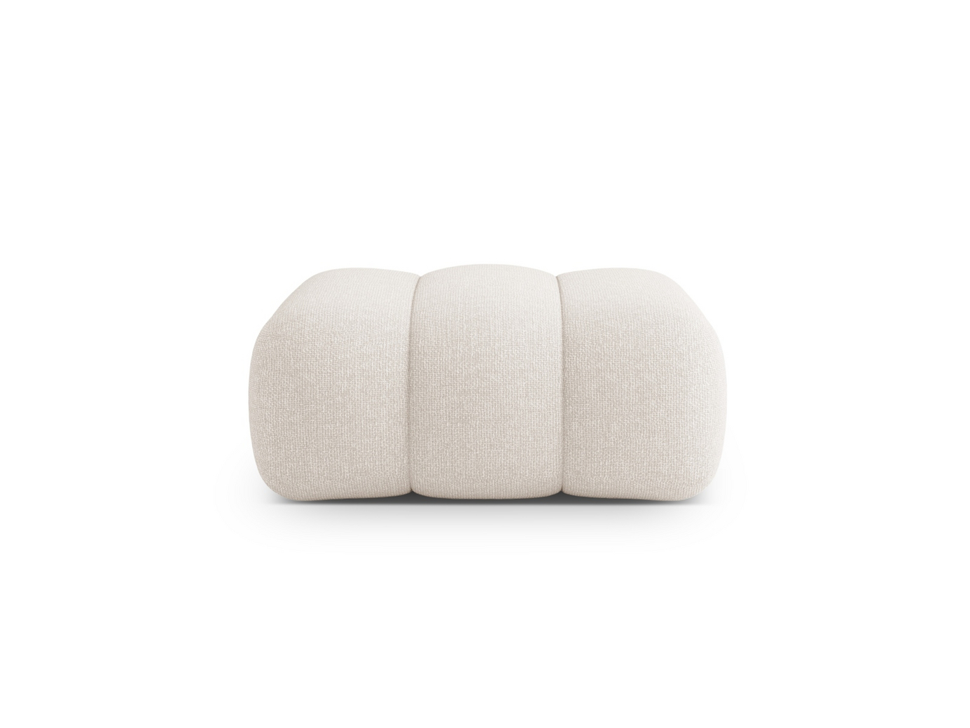 Cosmopolitan Design puff, "Koge", 1-seter, 95 × 95 × 40 cm, Eden 10, svarte plastben